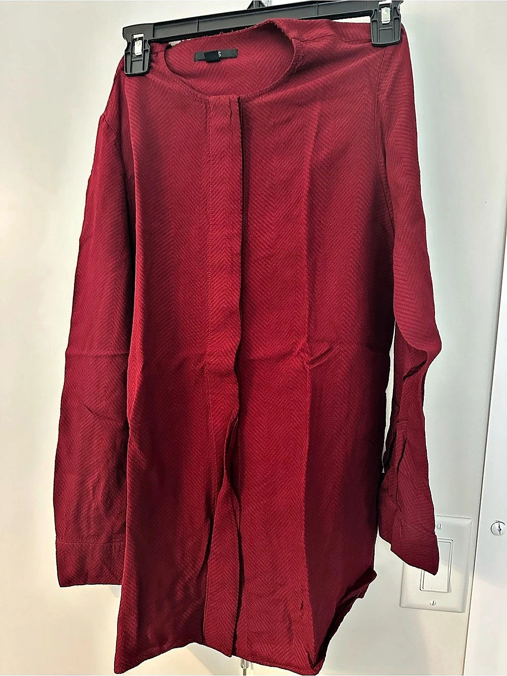 COS Long Sleeve Blouse in Red US 2 Like New